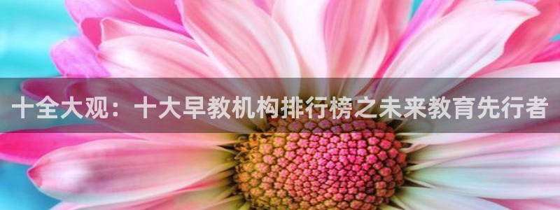 天狮娱乐 股s东50015：十全大观：十大早教机构排行榜之未来教育先行者