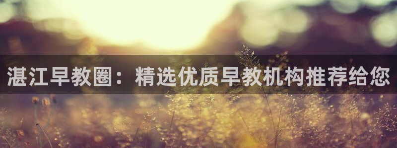 天狮娱乐 23976实z力：湛江早教圈：精选优质早教机构推荐给您