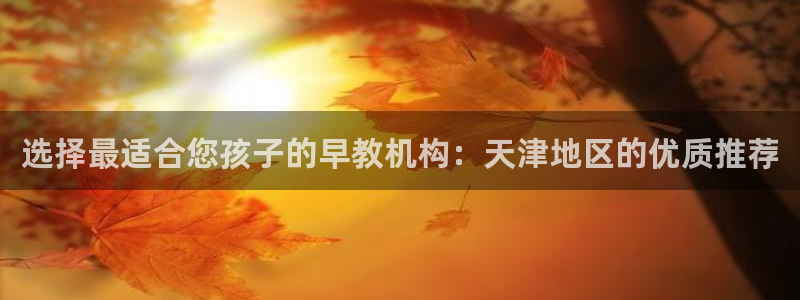 天狮娱乐真的：选择最适合您孩子的早教机构：天津地区的优质推荐
