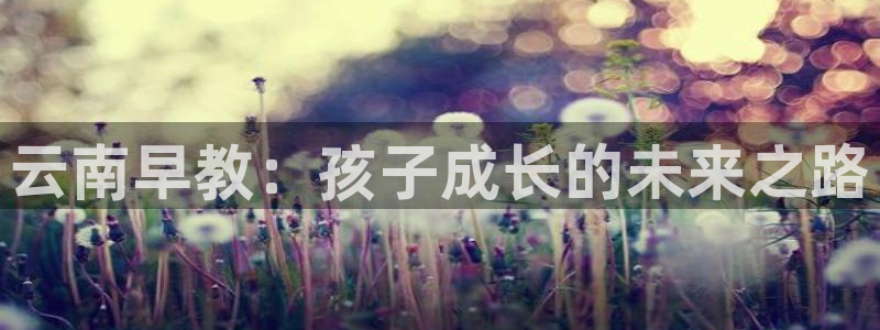 天狮娱乐股东57757：云南早教：孩子成长的未来之路